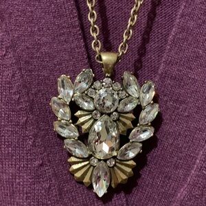 J.Crew crystal clear necklace